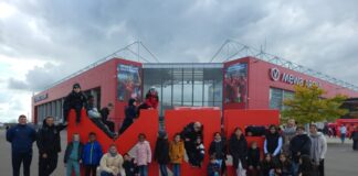 Die teilnehmenden Kinder hatten eine tolle Zeit beim Fußballtag, der von den Sportcoaches der Kreisstadt Erbach organisiert wurde (Bild: Jugendarbeit Erbach).