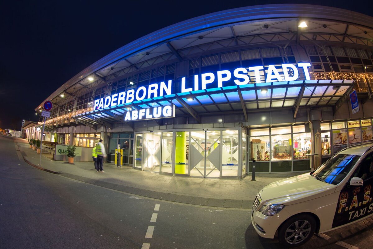 The plane landed in Paderborn after the bomb threat