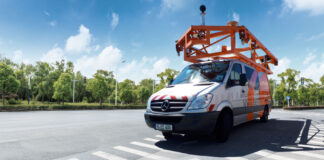 Mit einem solchen Messfahrzeug werden die Straßen in Riedstadt befahren. (Foto: eagle eye technologies)