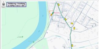 Mainstraße bis März 2025 abschnittsweise in Richtung Bürgel gesperrt - Umleitung wird eingerichtet. Bild: Stadt Offenbach